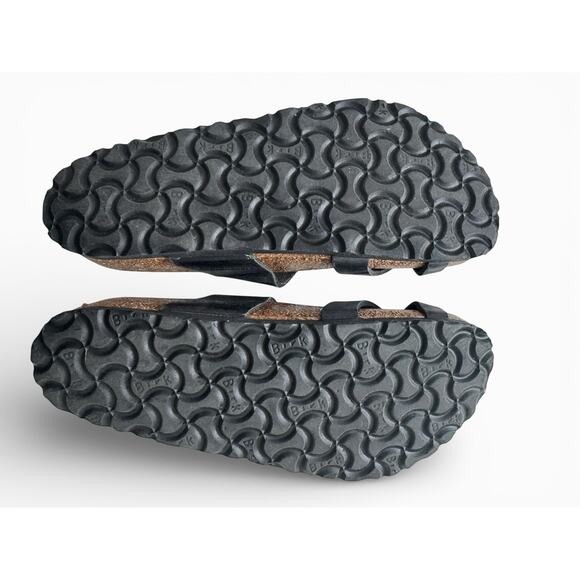 New Women’s Classic Birkenstock Mayari Toe Loop Sandal 37 6.5 Black Leather - Picture 7 of 8